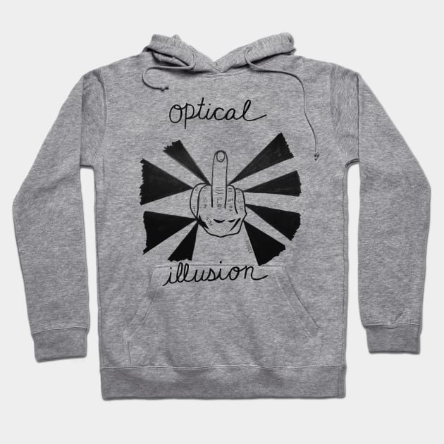 Optical Illusion Hoodie by AlanWieder